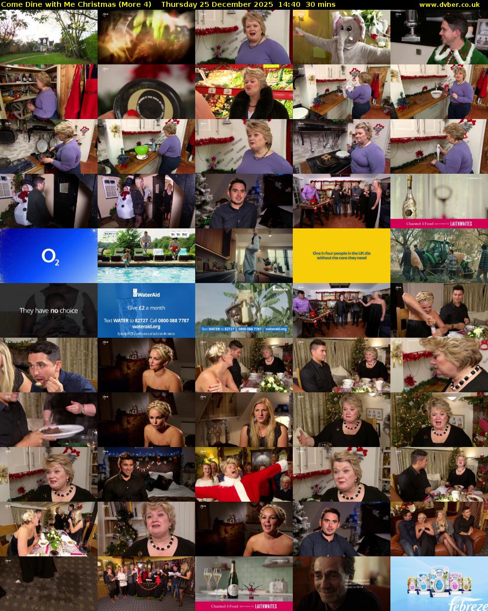 Come Dine with Me Christmas (More 4) Thursday 25 December 2025 14:40 - 15:10