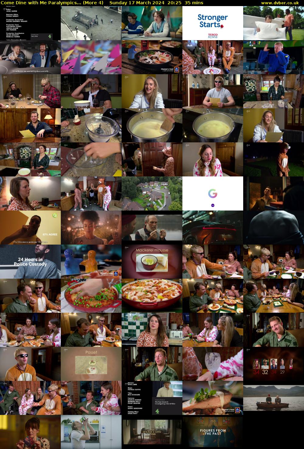 Come Dine with Me Paralympics... (More 4) Sunday 17 March 2024 20:25 - 21:00