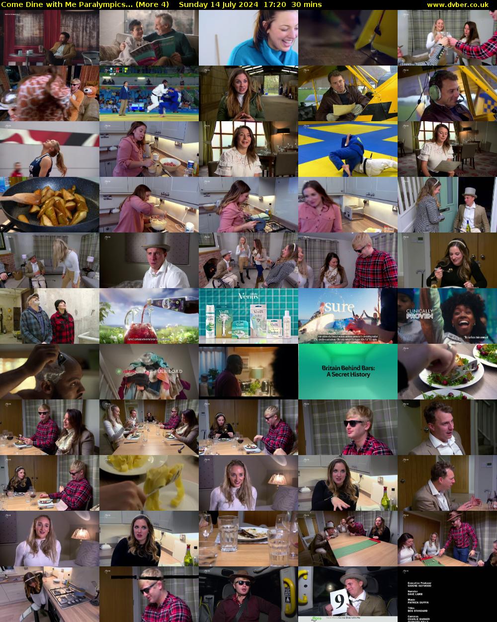 Come Dine with Me Paralympics... (More 4) Sunday 14 July 2024 17:20 - 17:50