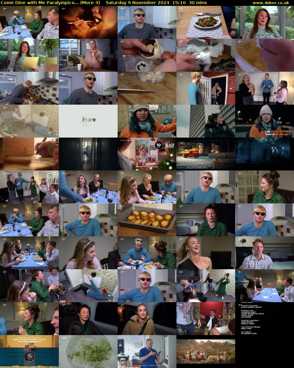Come Dine with Me Paralympics... (More 4) Saturday 9 November 2024 15:10 - 15:40