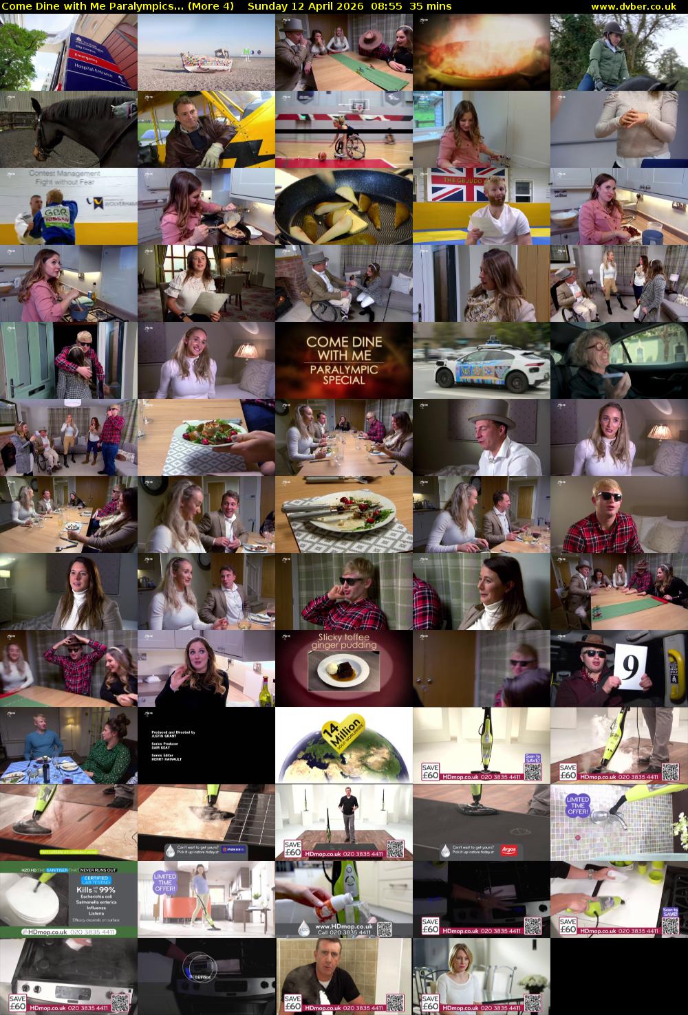 Come Dine with Me Paralympics... (More 4) Sunday 12 April 2026 08:55 - 09:30