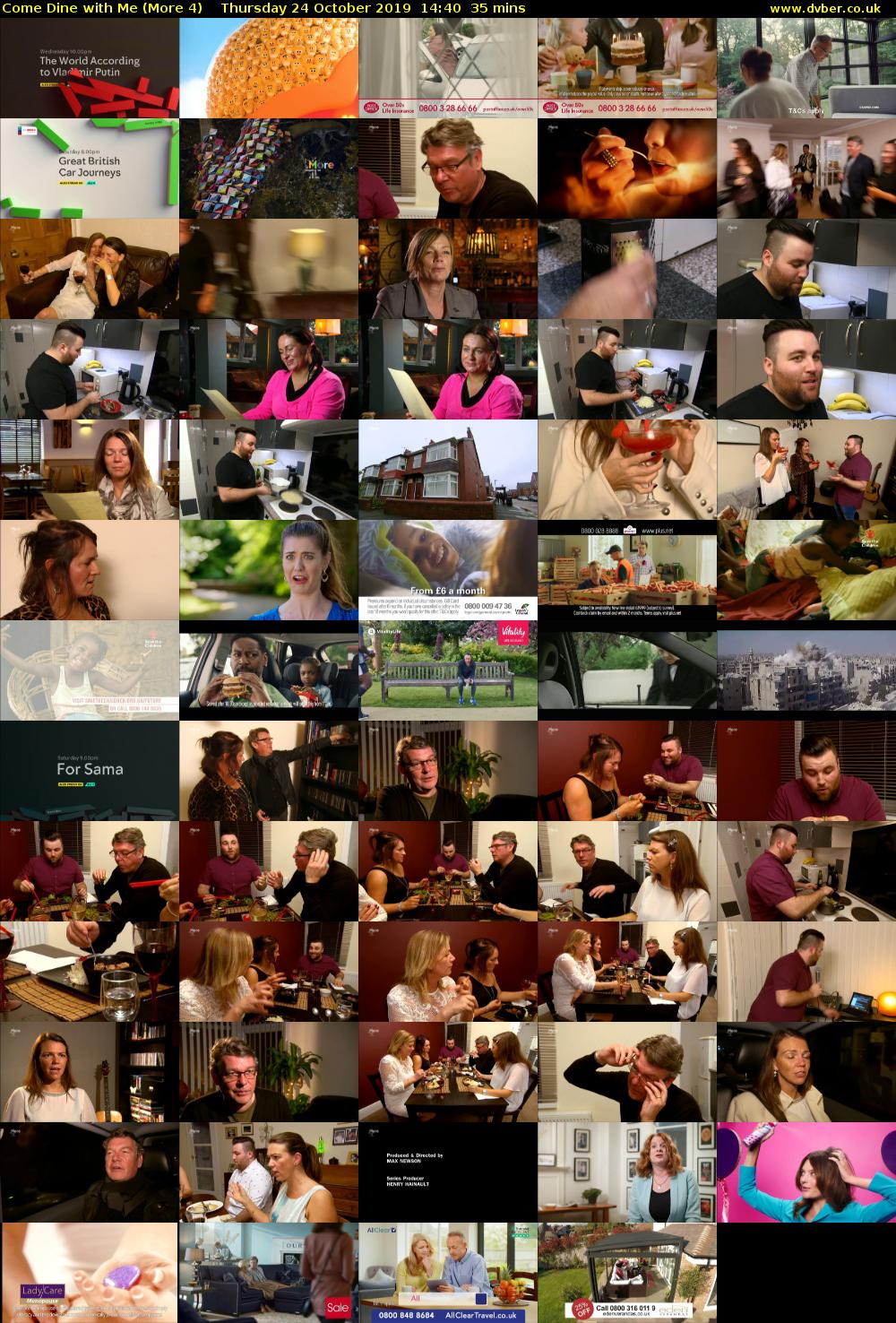 Come Dine with Me (More 4) Thursday 24 October 2019 14:40 - 15:15