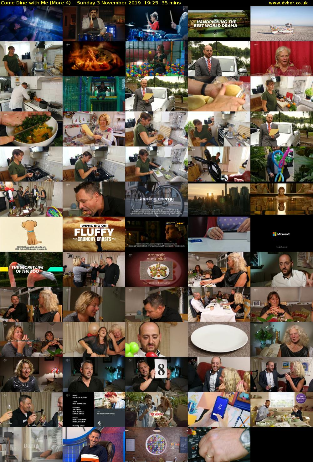 Come Dine with Me (More 4) Sunday 3 November 2019 19:25 - 20:00