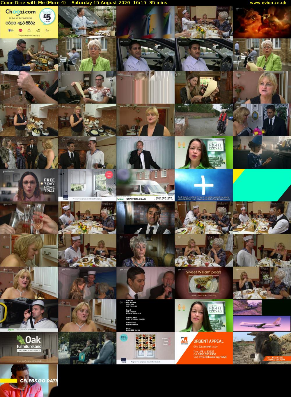 Come Dine with Me (More 4) Saturday 15 August 2020 16:15 - 16:50