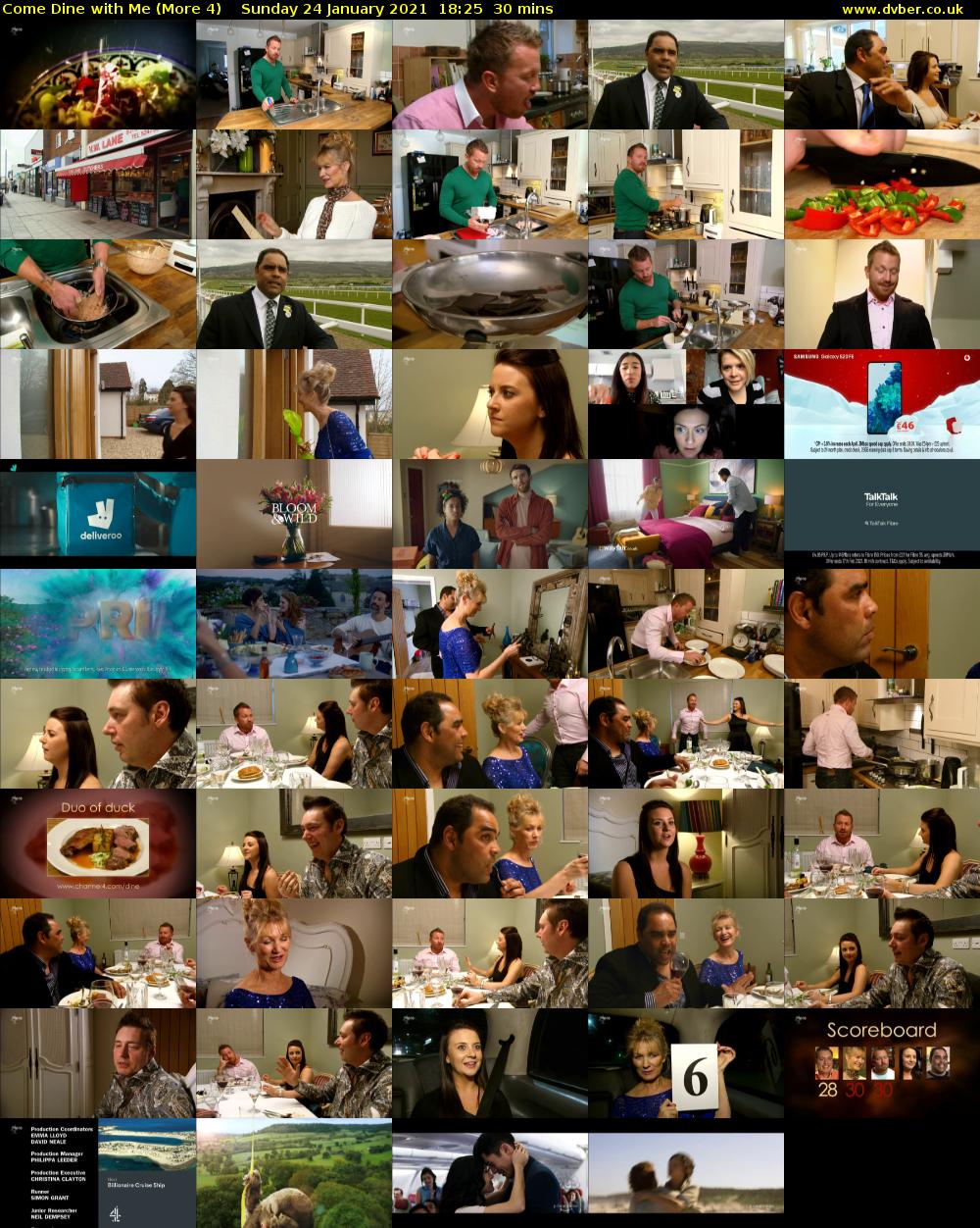 Come Dine with Me (More 4) Sunday 24 January 2021 18:25 - 18:55