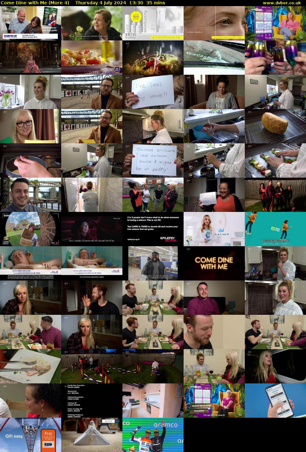 Come Dine with Me (More 4) Thursday 4 July 2024 13:30 - 14:05