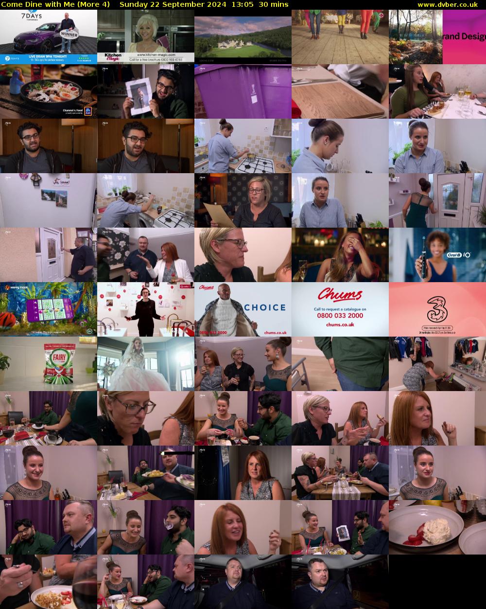 Come Dine with Me (More 4) Sunday 22 September 2024 13:05 - 13:35