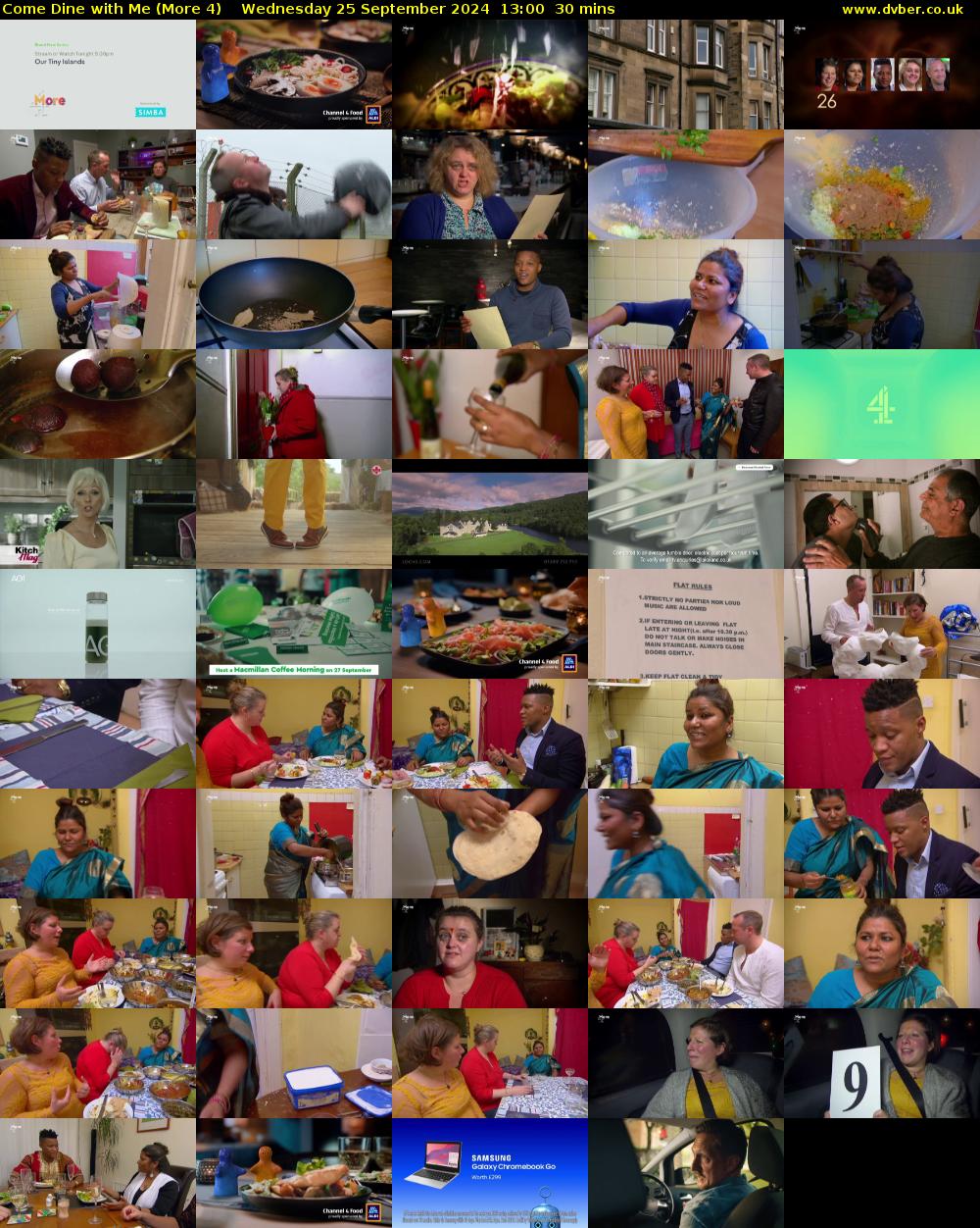 Come Dine with Me (More 4) Wednesday 25 September 2024 13:00 - 13:30