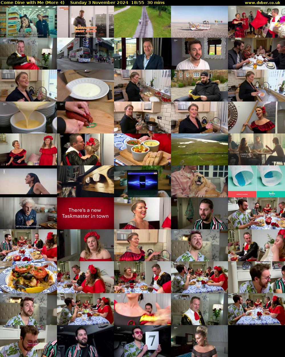 Come Dine with Me (More 4) Sunday 3 November 2024 18:55 - 19:25