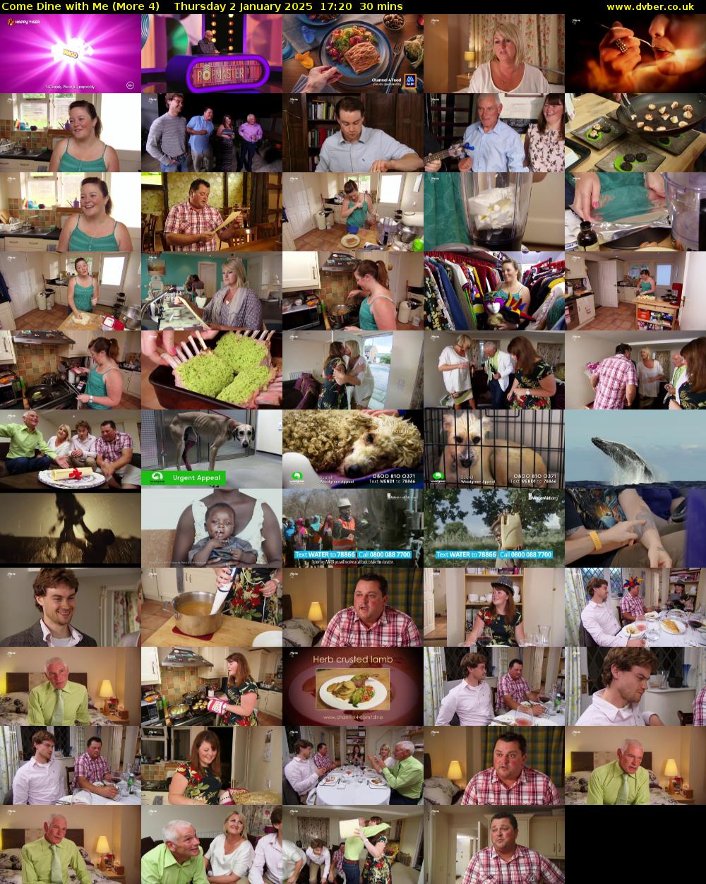 Come Dine with Me (More 4) Thursday 2 January 2025 17:20 - 17:50