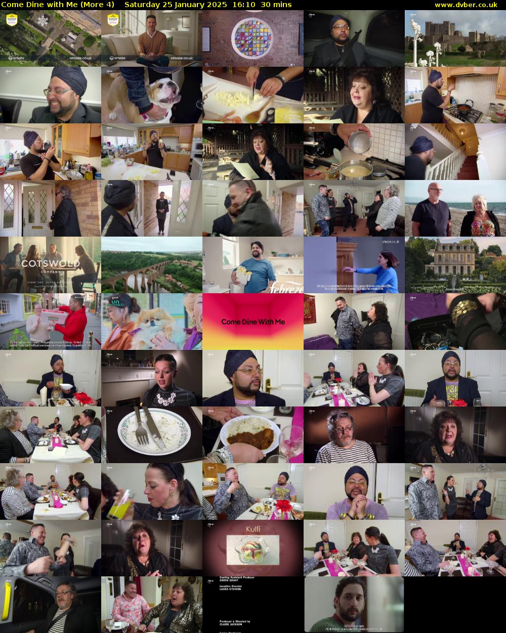 Come Dine with Me (More 4) Saturday 25 January 2025 16:10 - 16:40