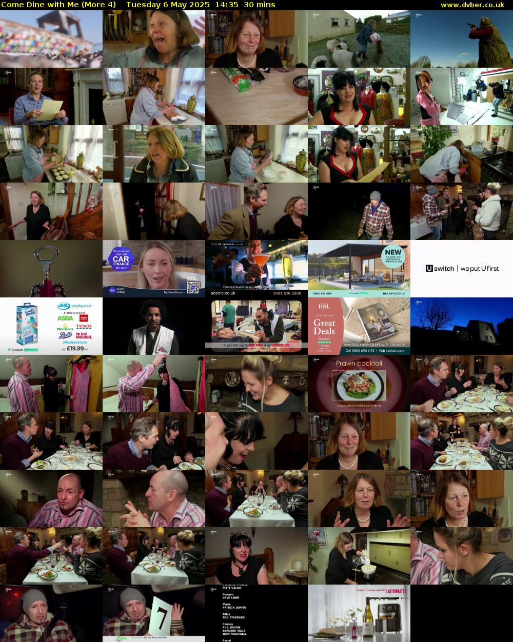 Come Dine with Me (More 4) Tuesday 6 May 2025 14:35 - 15:05