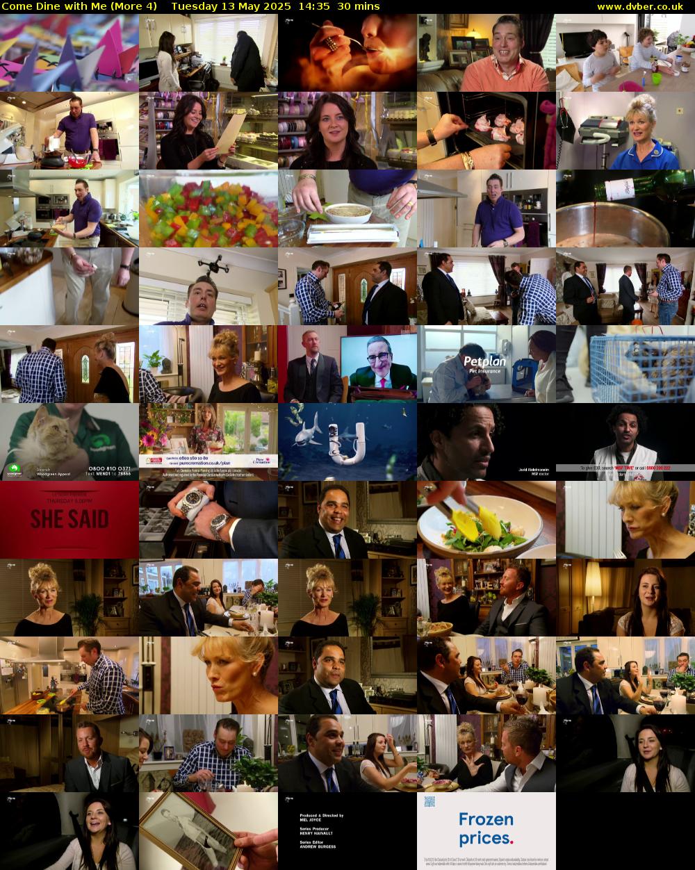 Come Dine with Me (More 4) Tuesday 13 May 2025 14:35 - 15:05