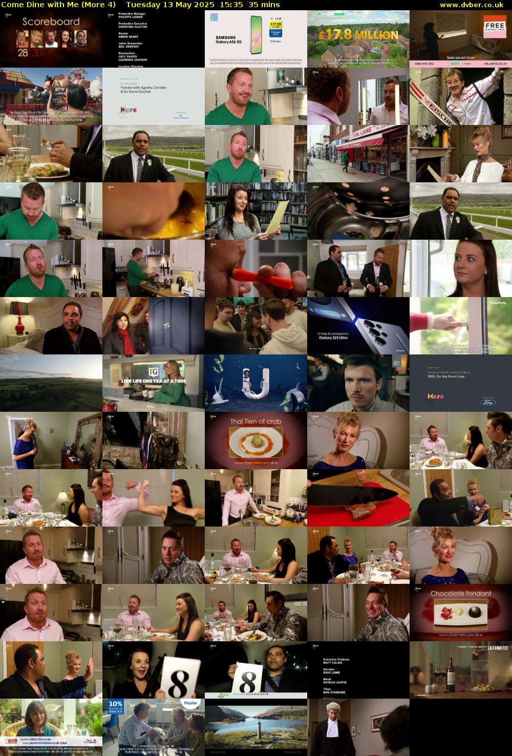 Come Dine with Me (More 4) Tuesday 13 May 2025 15:35 - 16:10