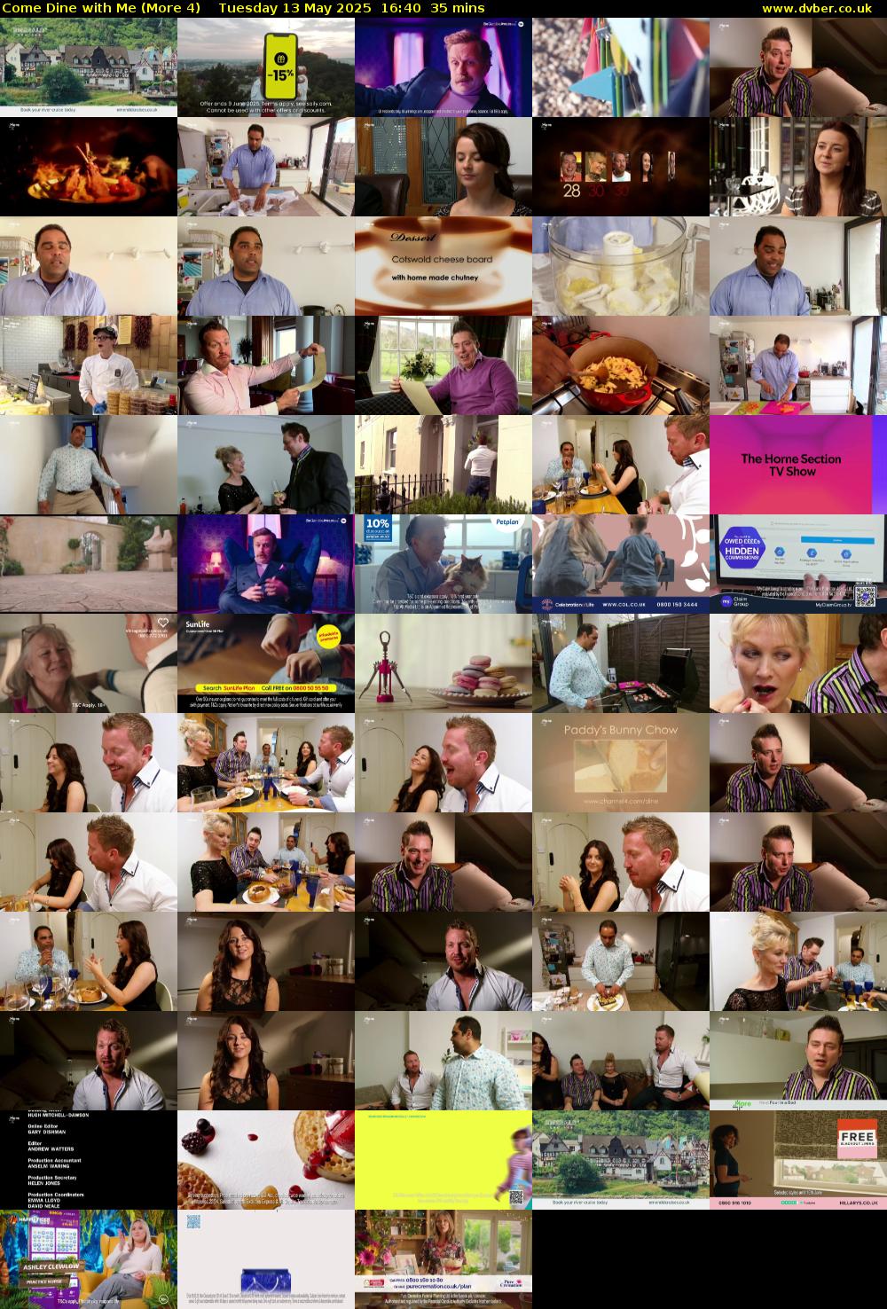 Come Dine with Me (More 4) Tuesday 13 May 2025 16:40 - 17:15