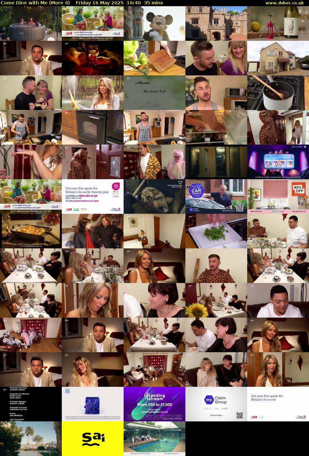 Come Dine with Me (More 4) Friday 16 May 2025 16:40 - 17:15
