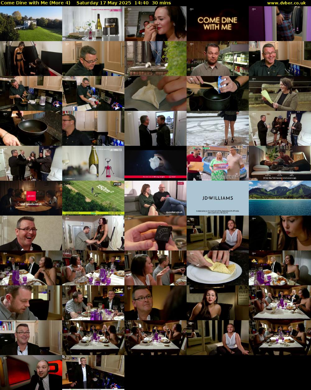 Come Dine with Me (More 4) Saturday 17 May 2025 14:40 - 15:10