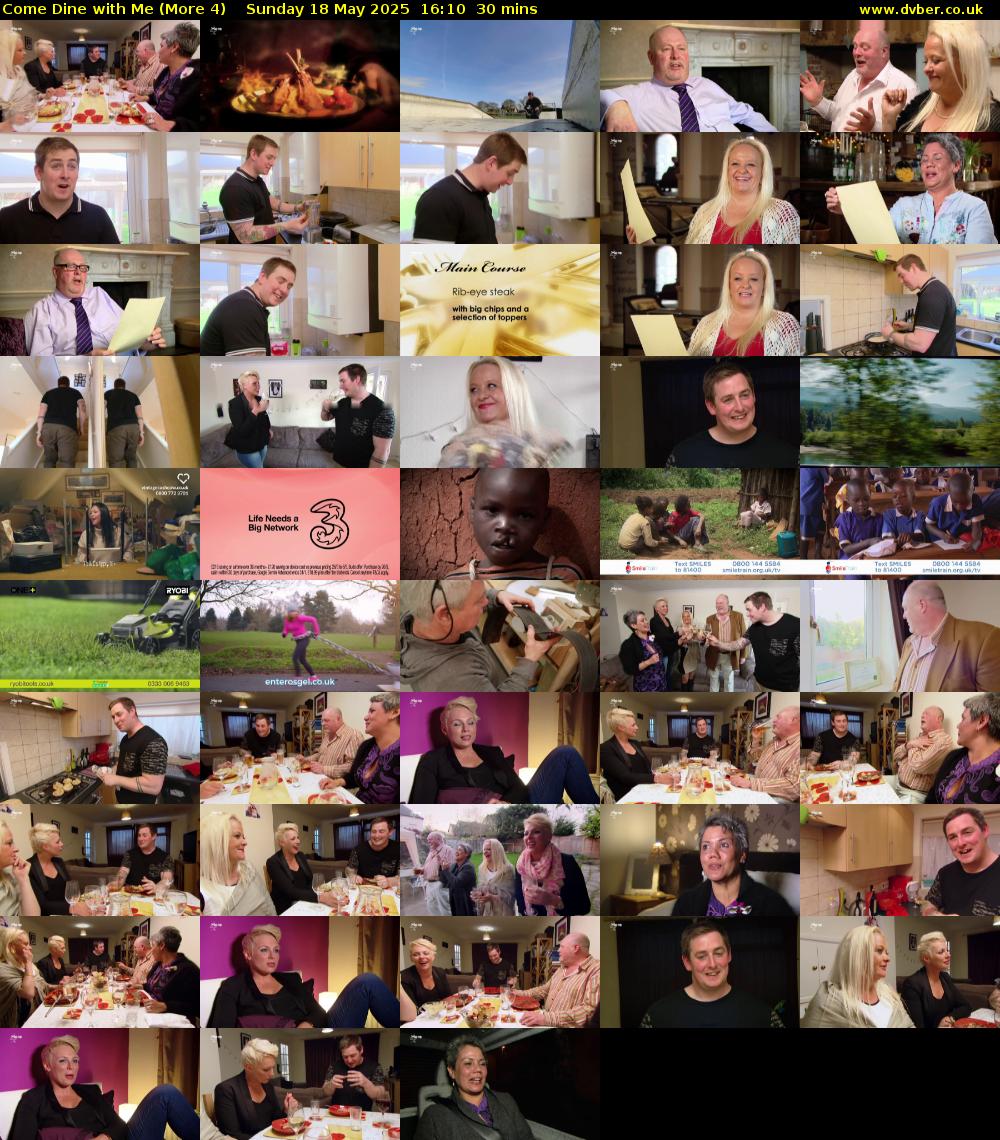 Come Dine with Me (More 4) Sunday 18 May 2025 16:10 - 16:40