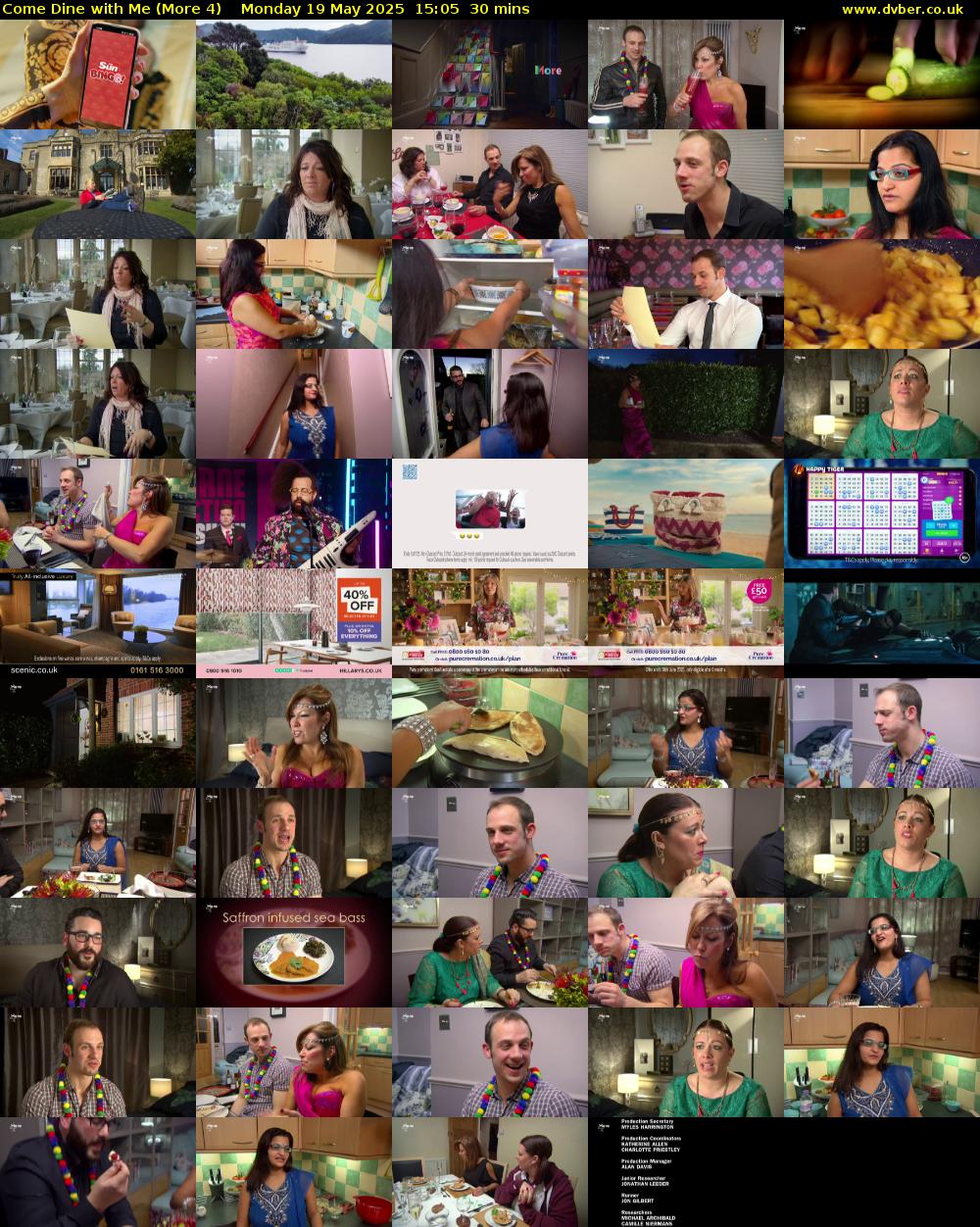 Come Dine with Me (More 4) Monday 19 May 2025 15:05 - 15:35