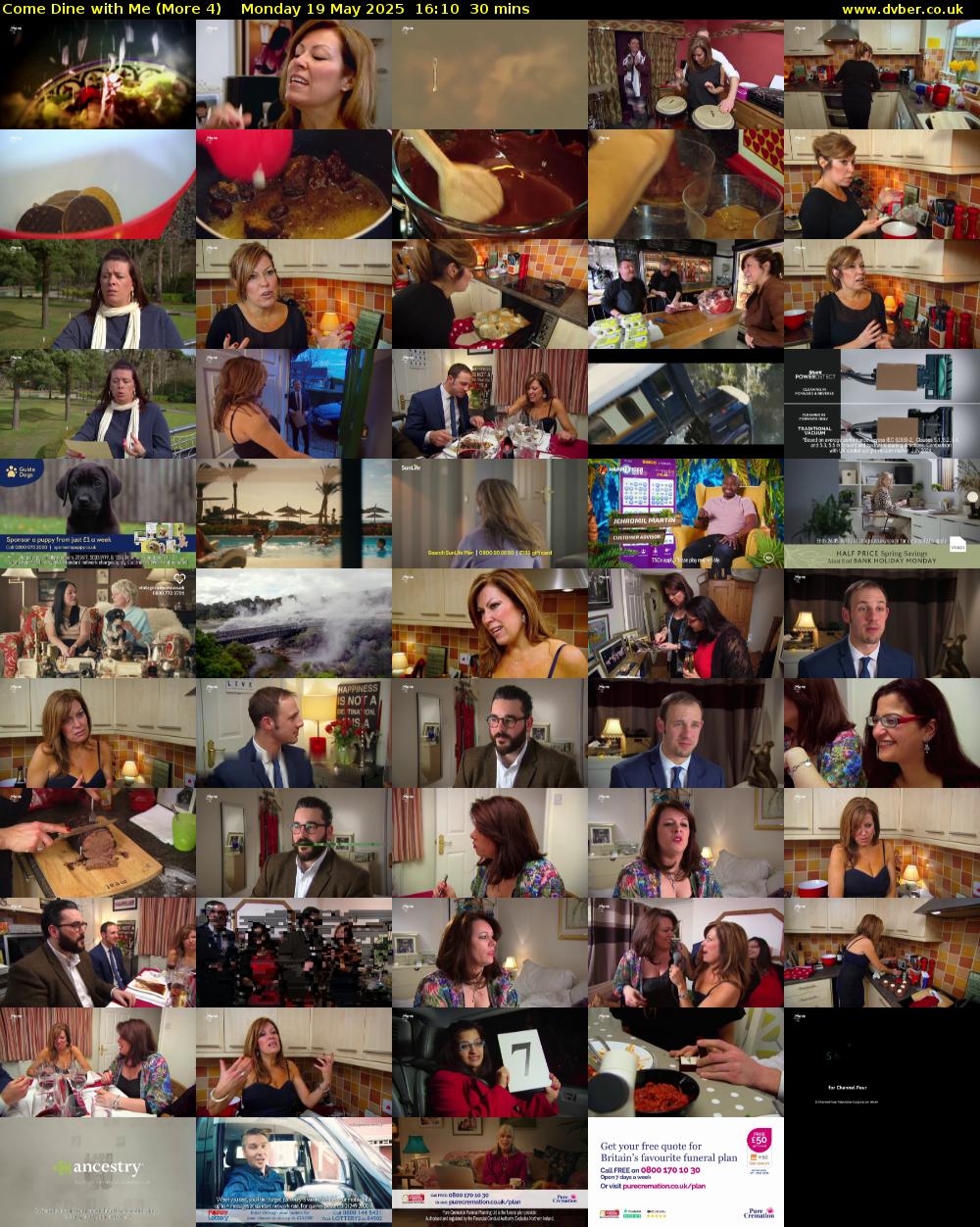 Come Dine with Me (More 4) Monday 19 May 2025 16:10 - 16:40