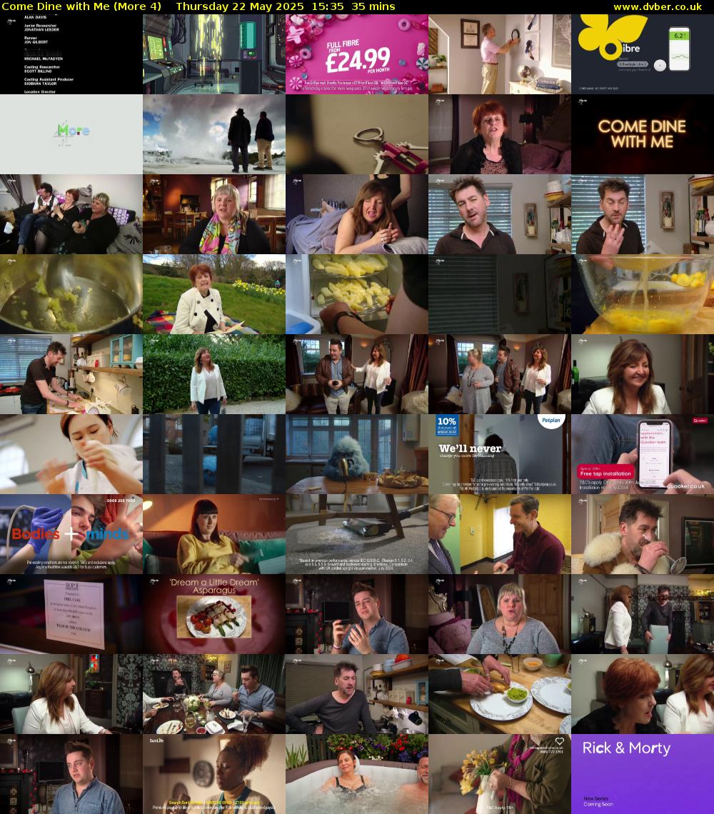 Come Dine with Me (More 4) Thursday 22 May 2025 15:35 - 16:10