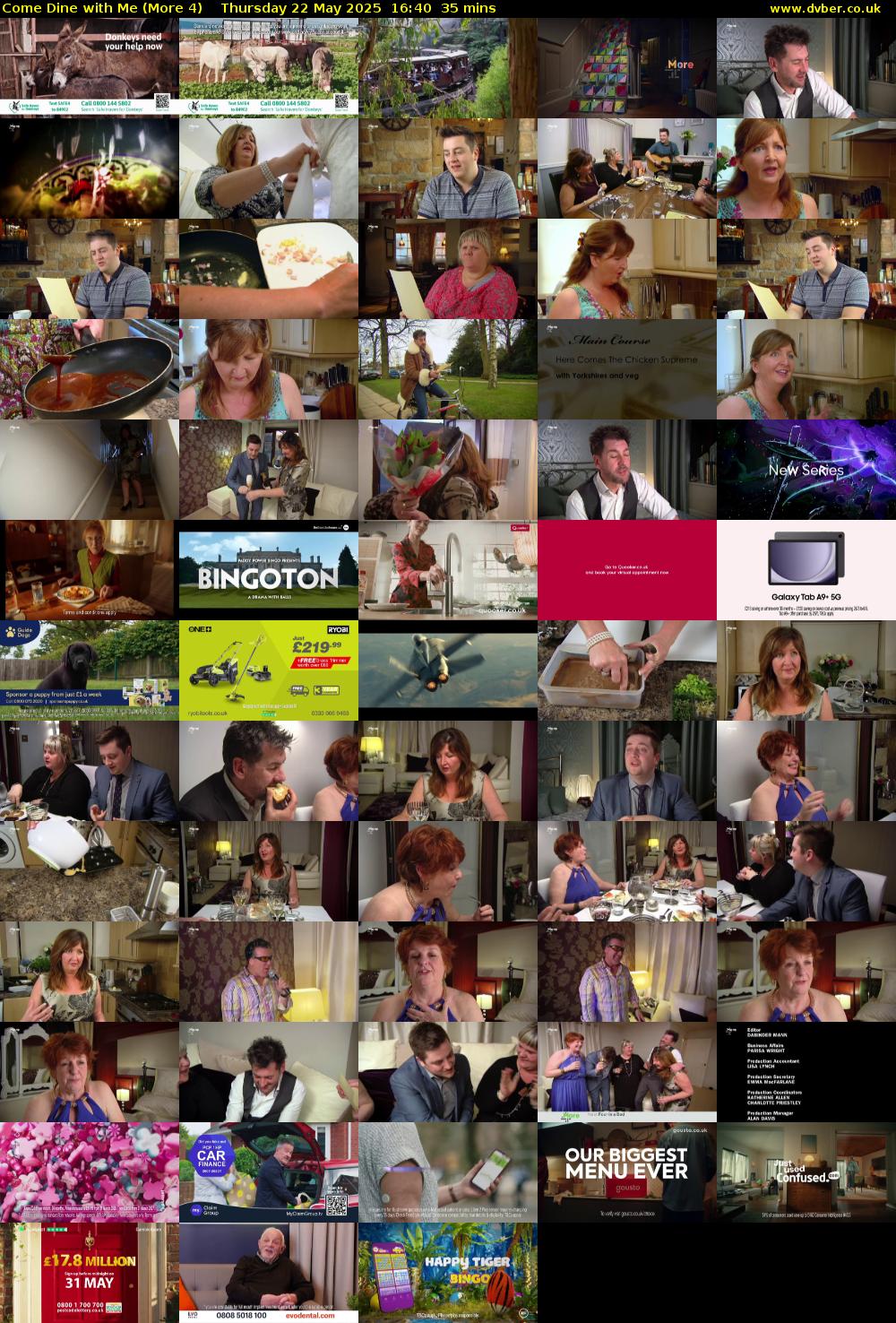 Come Dine with Me (More 4) Thursday 22 May 2025 16:40 - 17:15