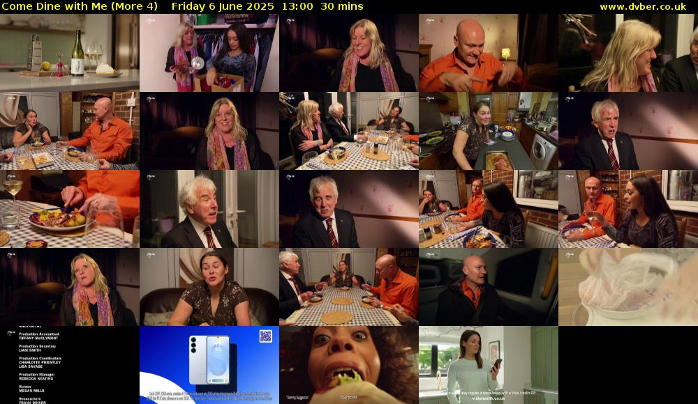 Come Dine with Me (More 4) Friday 6 June 2025 13:00 - 13:30