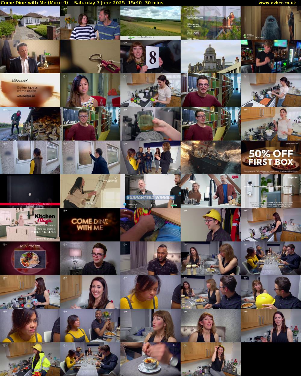 Come Dine with Me (More 4) Saturday 7 June 2025 15:40 - 16:10