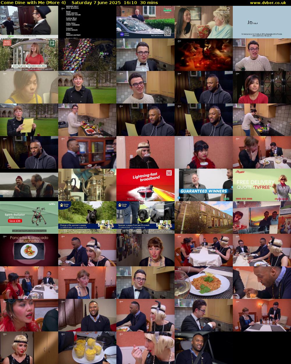 Come Dine with Me (More 4) Saturday 7 June 2025 16:10 - 16:40