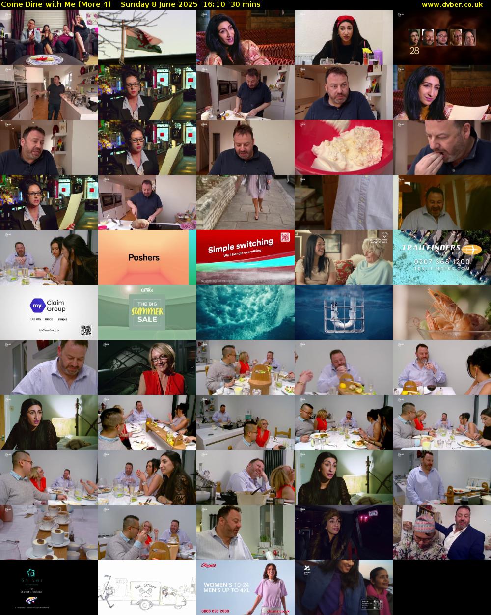 Come Dine with Me (More 4) Sunday 8 June 2025 16:10 - 16:40