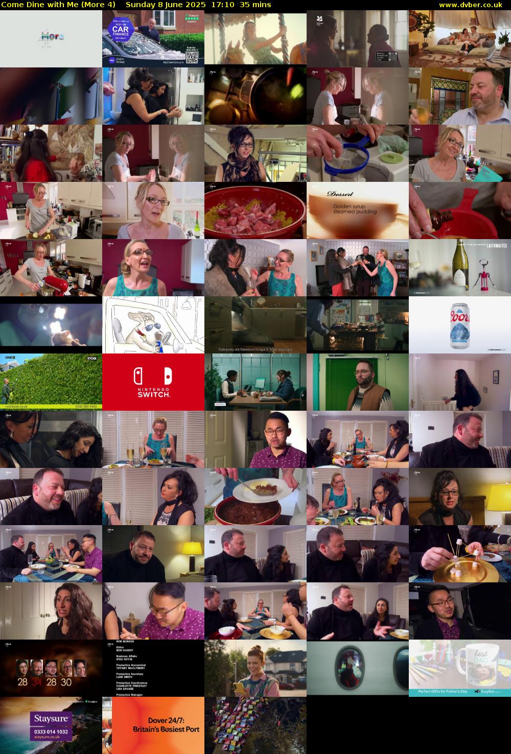 Come Dine with Me (More 4) Sunday 8 June 2025 17:10 - 17:45