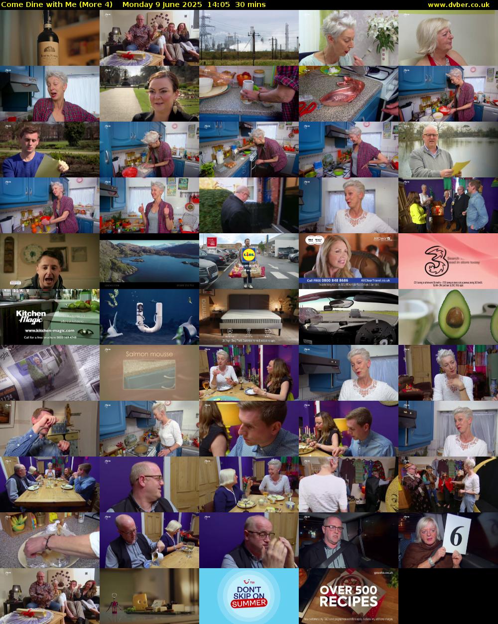Come Dine with Me (More 4) Monday 9 June 2025 14:05 - 14:35