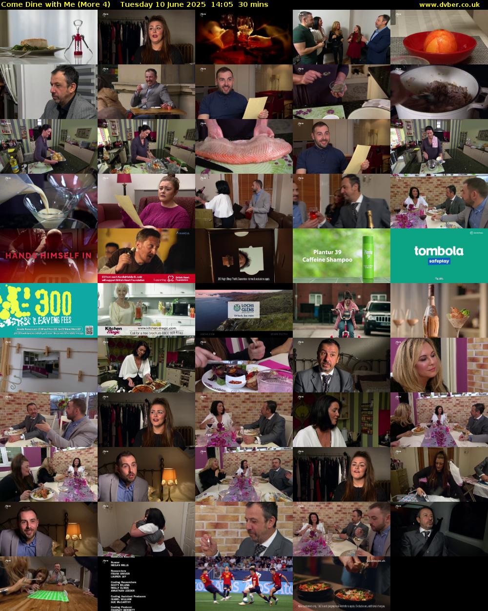 Come Dine with Me (More 4) Tuesday 10 June 2025 14:05 - 14:35