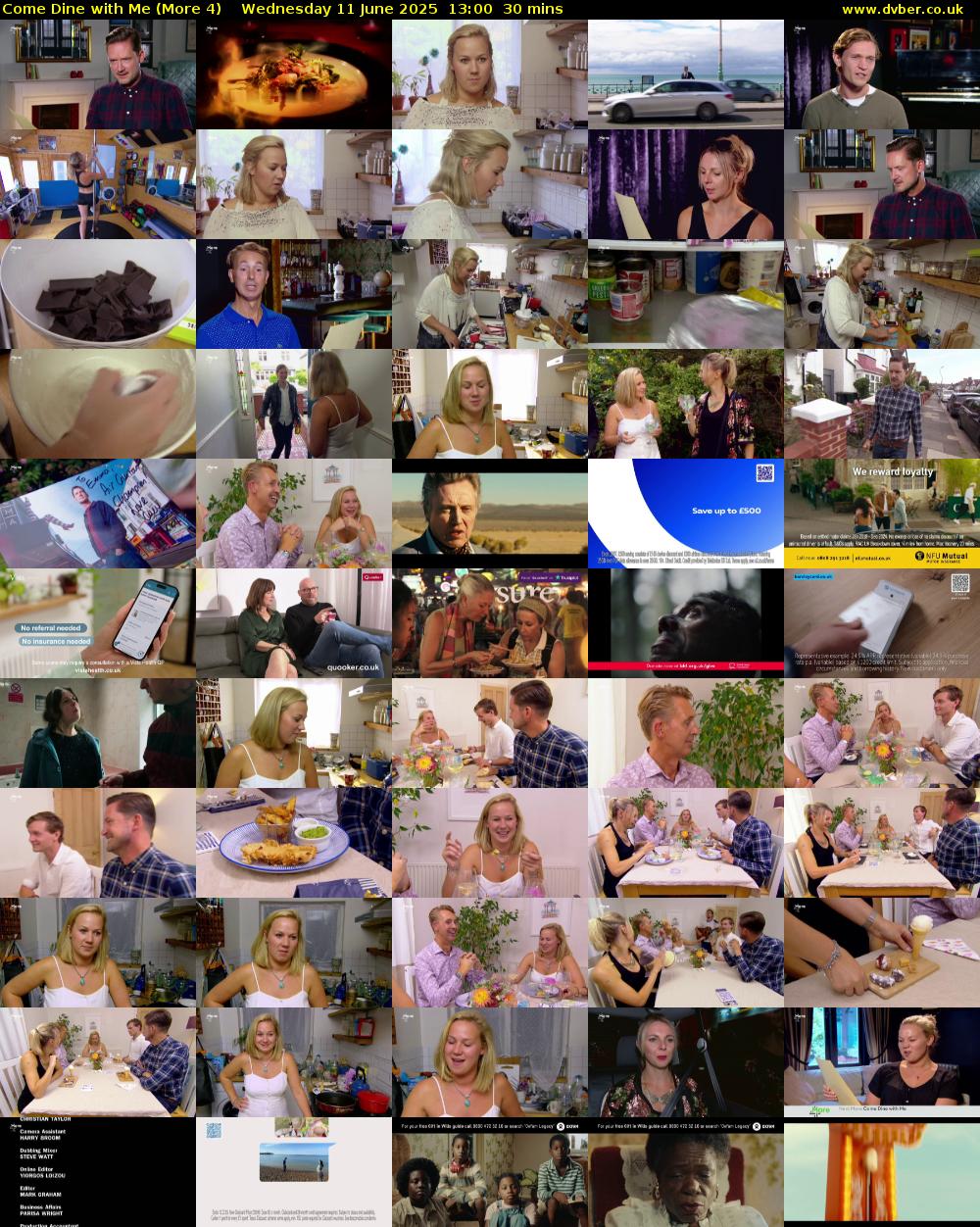 Come Dine with Me (More 4) Wednesday 11 June 2025 13:00 - 13:30
