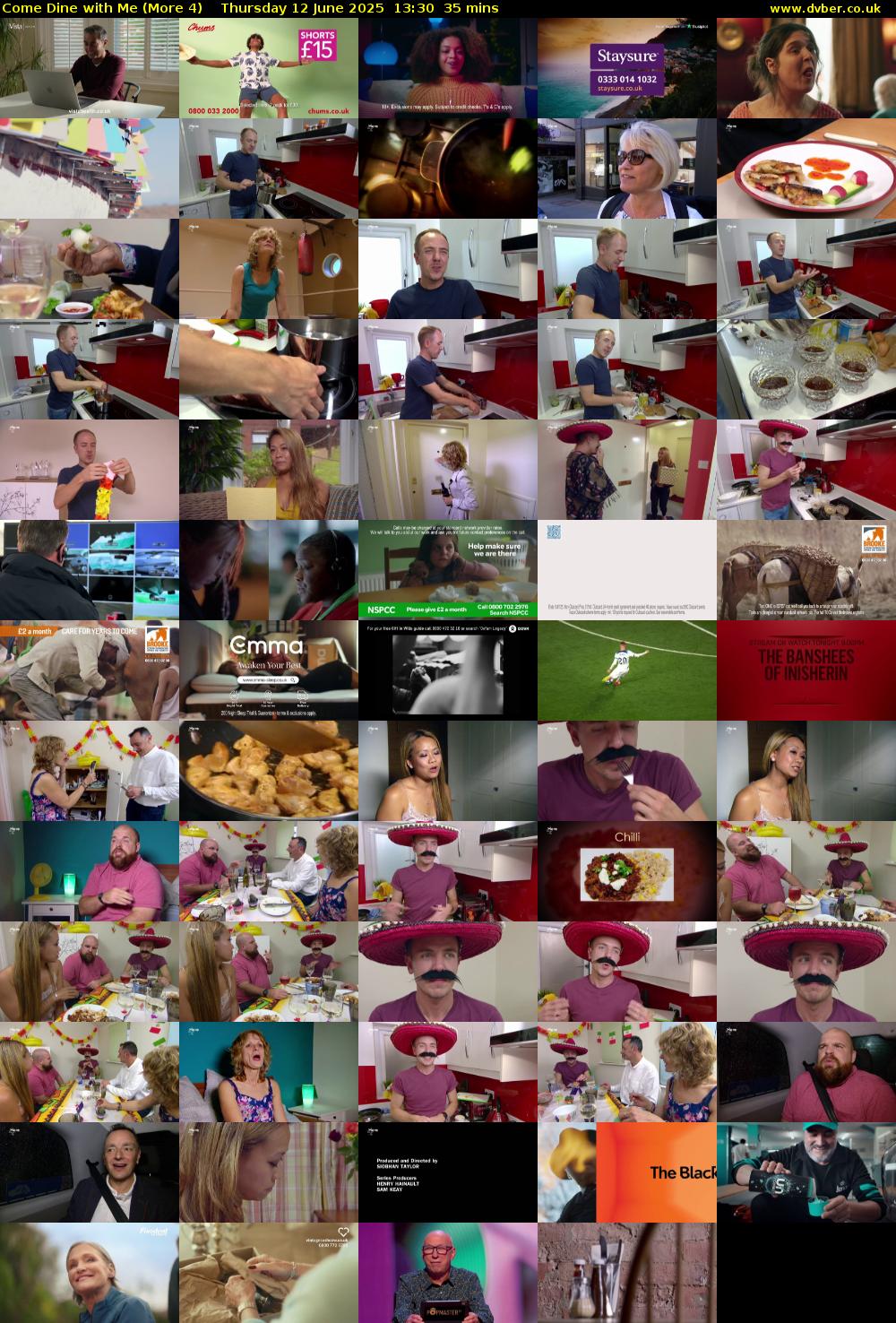 Come Dine with Me (More 4) Thursday 12 June 2025 13:30 - 14:05