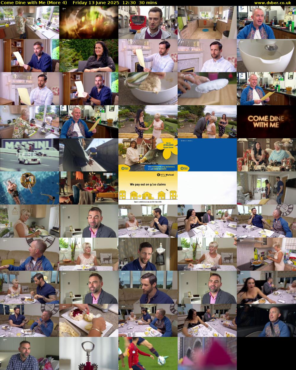 Come Dine with Me (More 4) Friday 13 June 2025 12:30 - 13:00