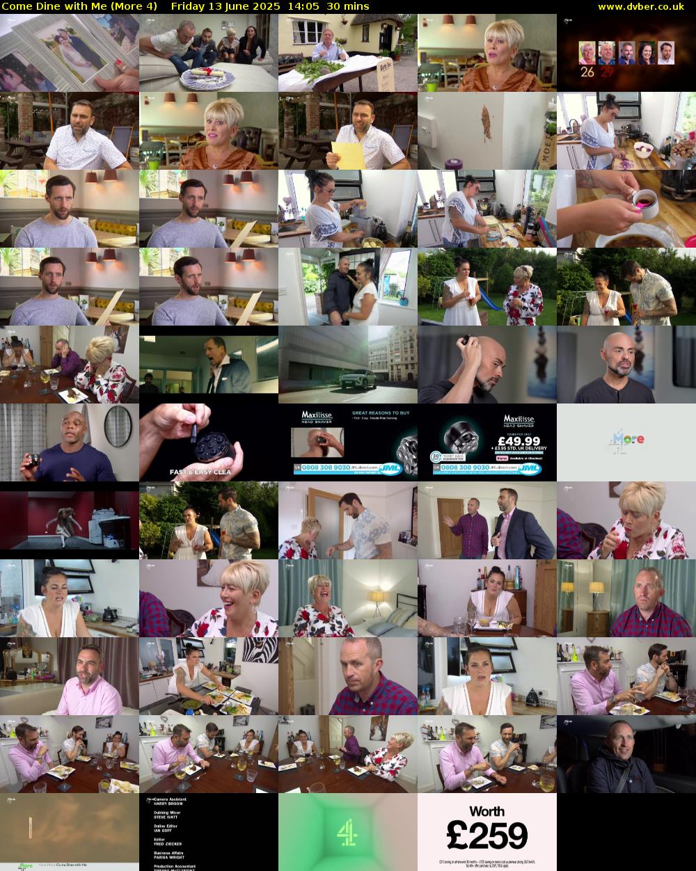 Come Dine with Me (More 4) Friday 13 June 2025 14:05 - 14:35
