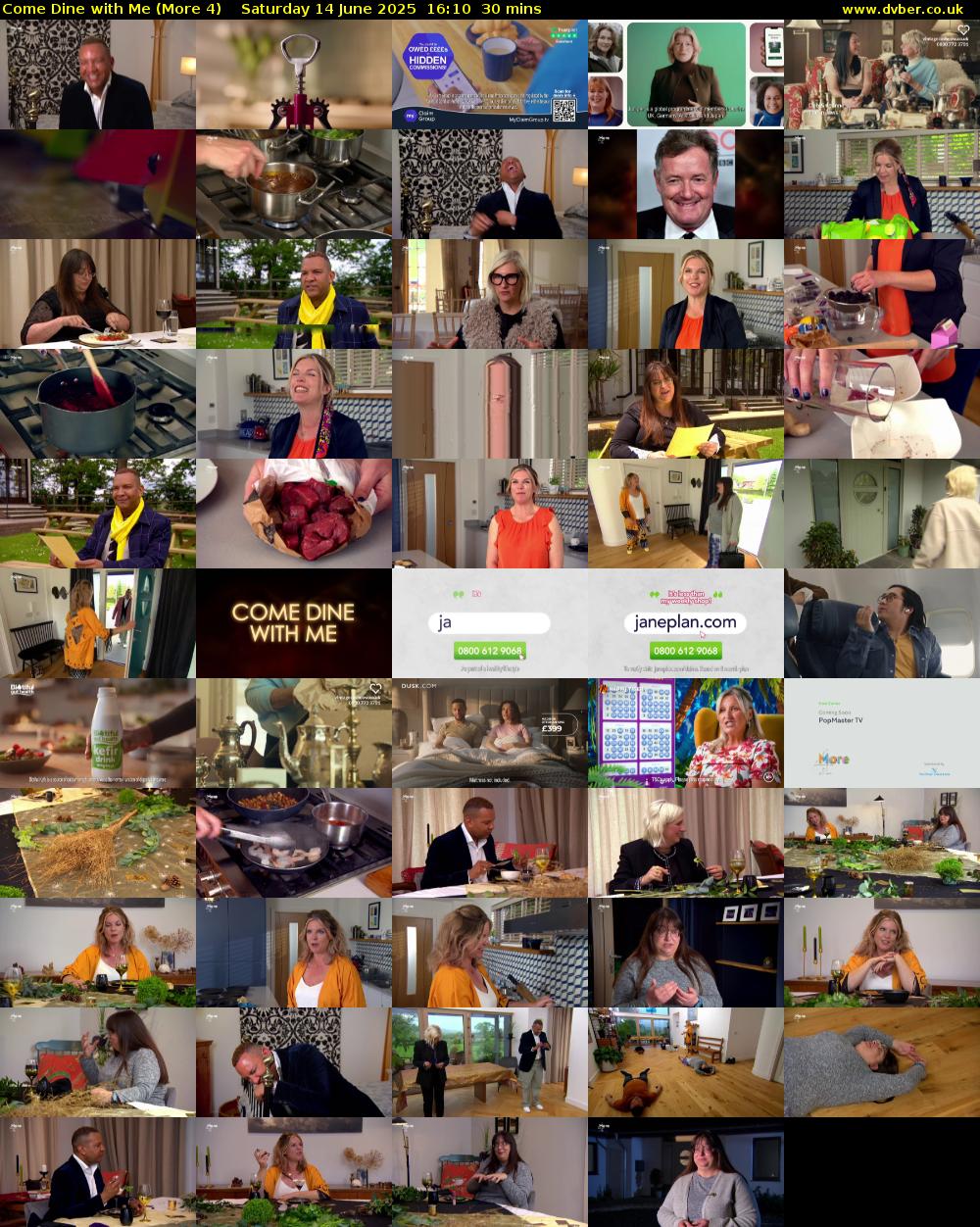 Come Dine with Me (More 4) Saturday 14 June 2025 16:10 - 16:40
