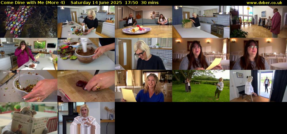 Come Dine with Me (More 4) Saturday 14 June 2025 17:50 - 18:20