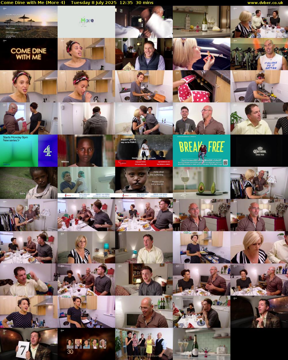 Come Dine with Me (More 4) Tuesday 8 July 2025 12:35 - 13:05