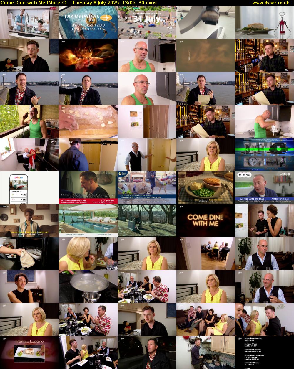 Come Dine with Me (More 4) Tuesday 8 July 2025 13:05 - 13:35