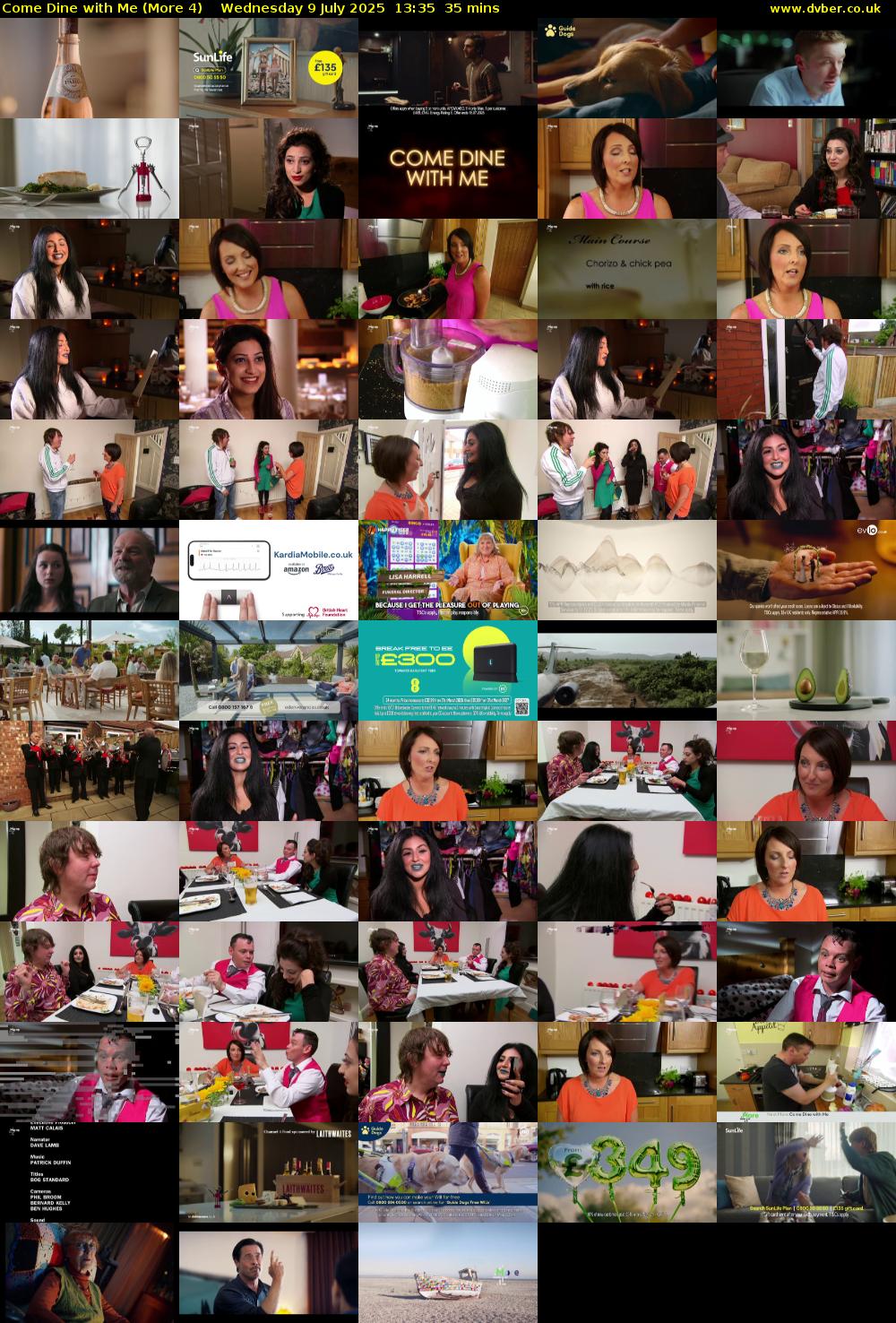 Come Dine with Me (More 4) Wednesday 9 July 2025 13:35 - 14:10