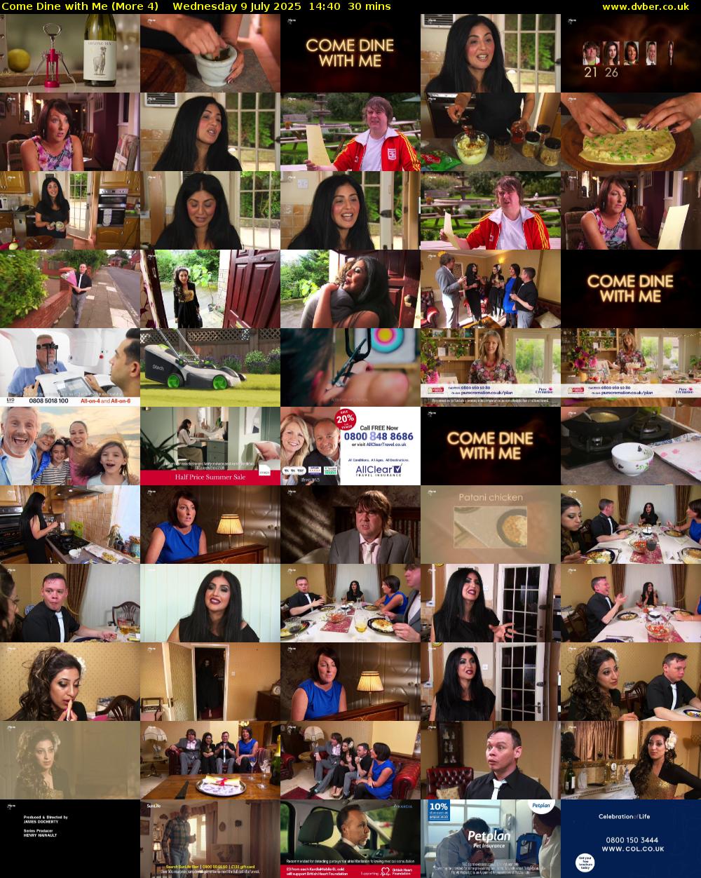 Come Dine with Me (More 4) Wednesday 9 July 2025 14:40 - 15:10