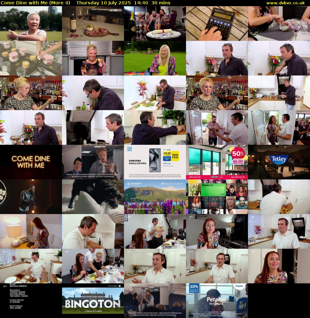 Come Dine with Me (More 4) Thursday 10 July 2025 14:40 - 15:10