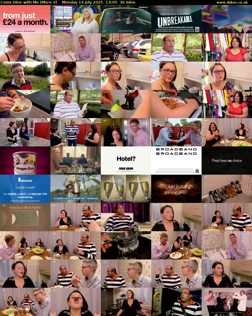 Come Dine with Me (More 4) Monday 14 July 2025 13:05 - 13:35