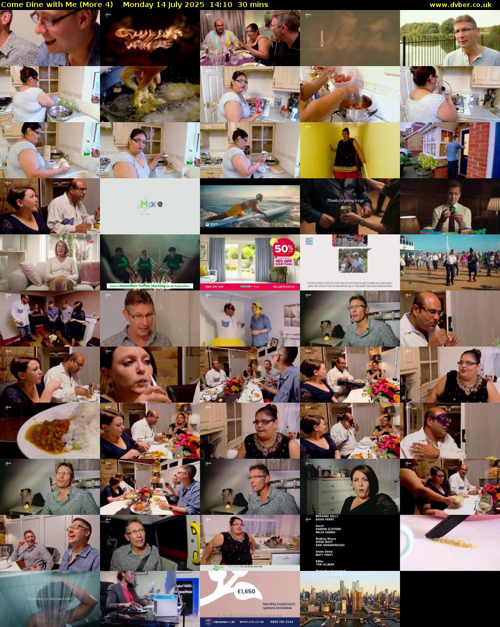 Come Dine with Me (More 4) Monday 14 July 2025 14:10 - 14:40