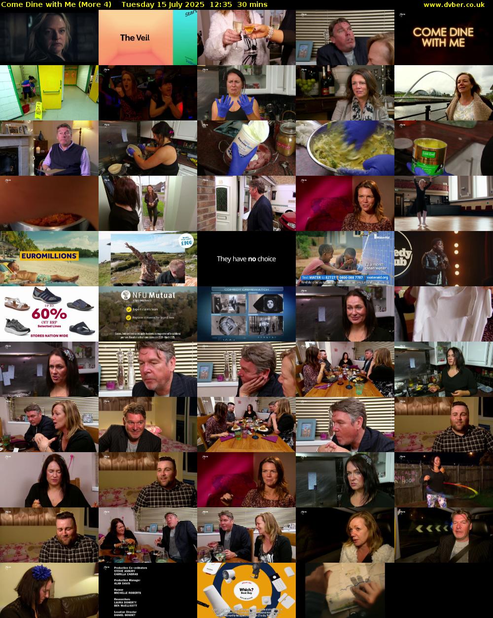 Come Dine with Me (More 4) Tuesday 15 July 2025 12:35 - 13:05