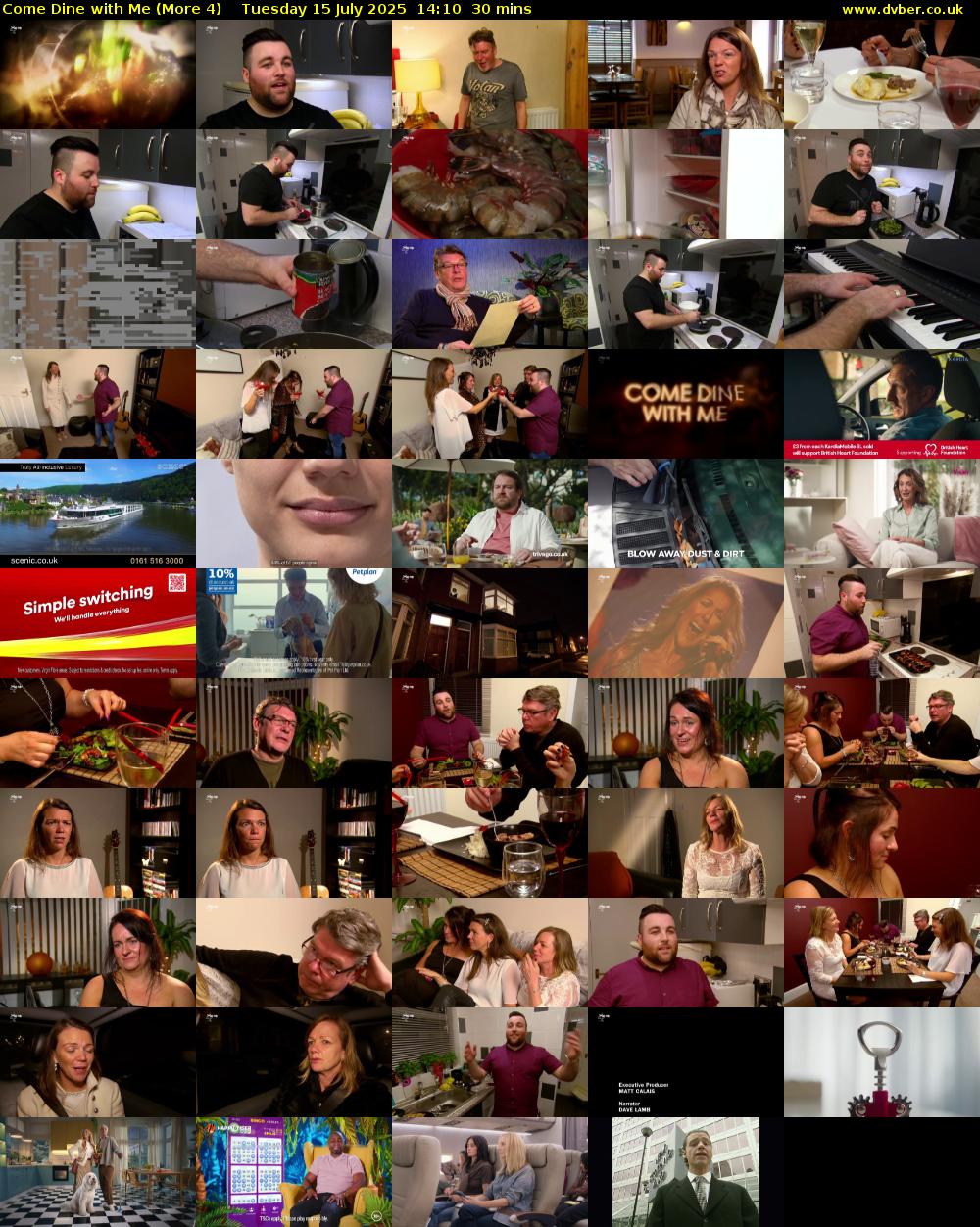 Come Dine with Me (More 4) Tuesday 15 July 2025 14:10 - 14:40