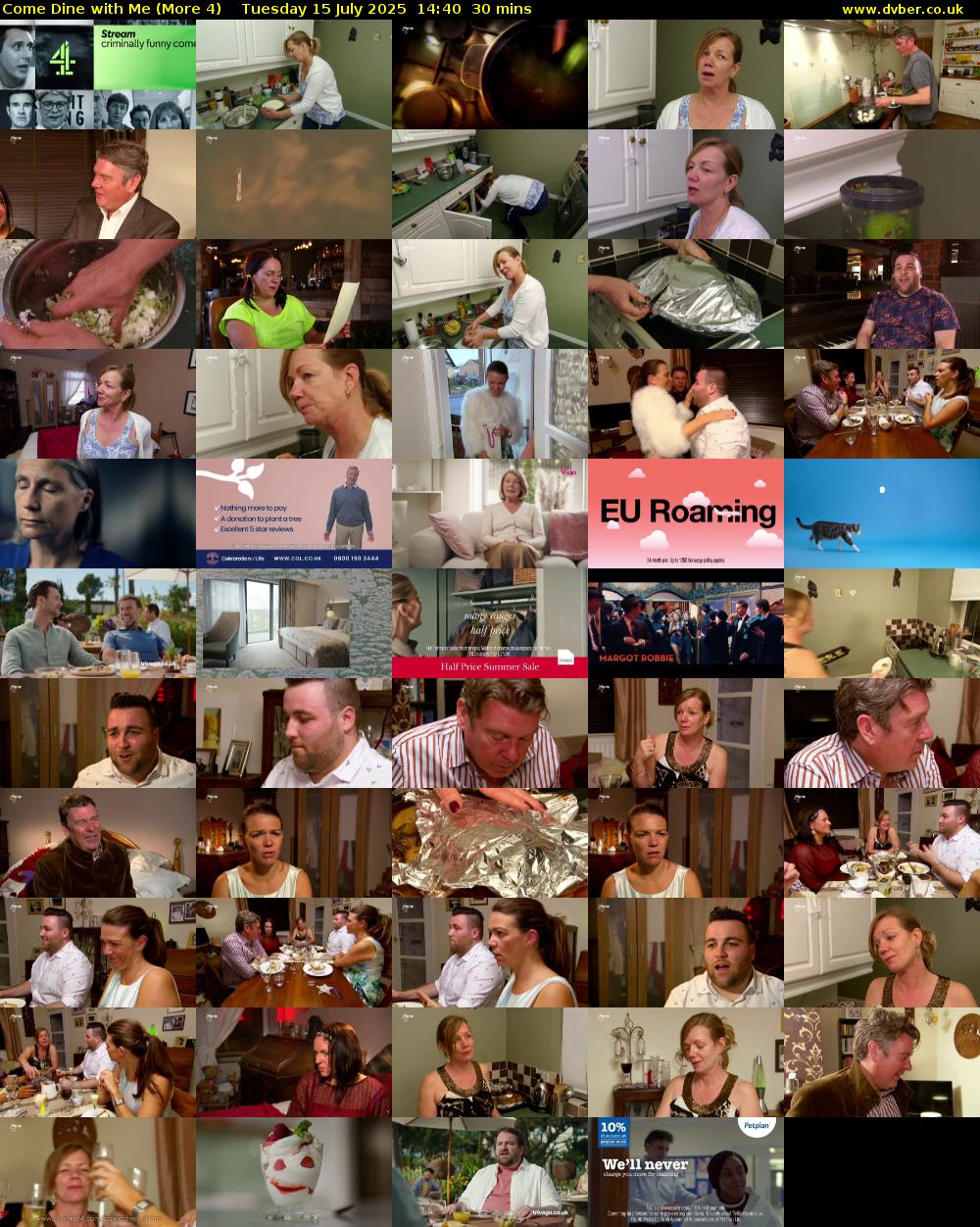 Come Dine with Me (More 4) Tuesday 15 July 2025 14:40 - 15:10