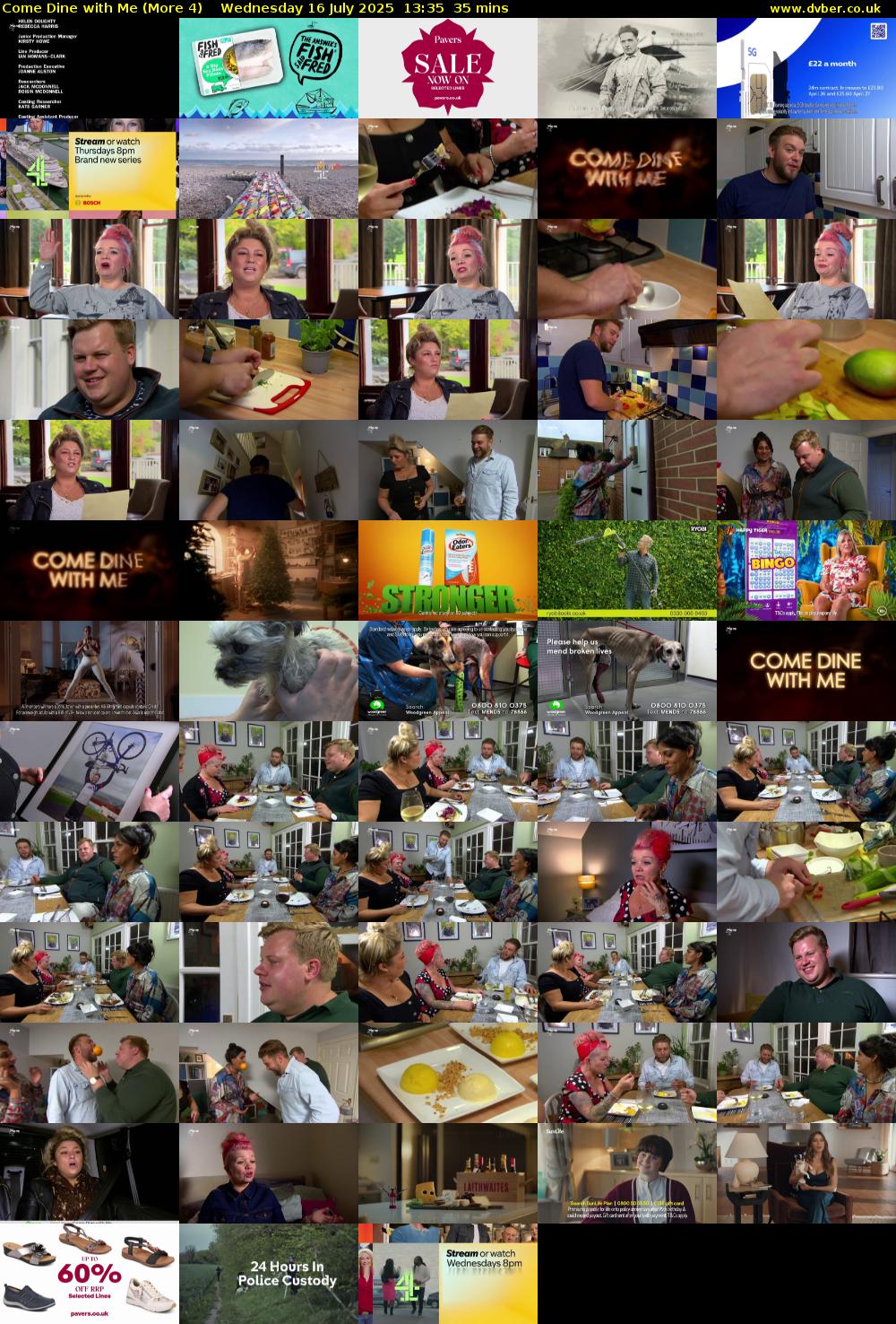 Come Dine with Me (More 4) Wednesday 16 July 2025 13:35 - 14:10